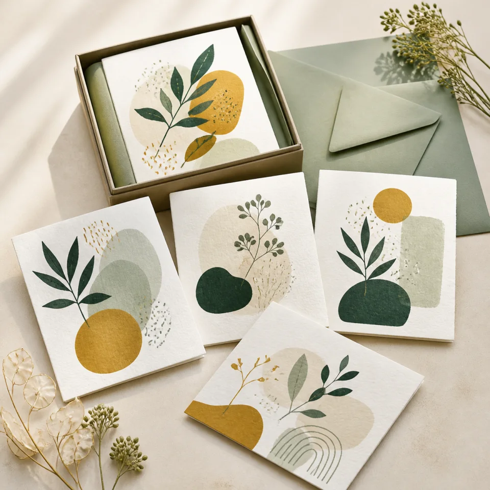 Greeting card set offered by Bright Notes Co.