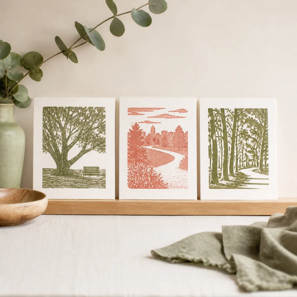 Mini print trio offered by Sunny Side Prints