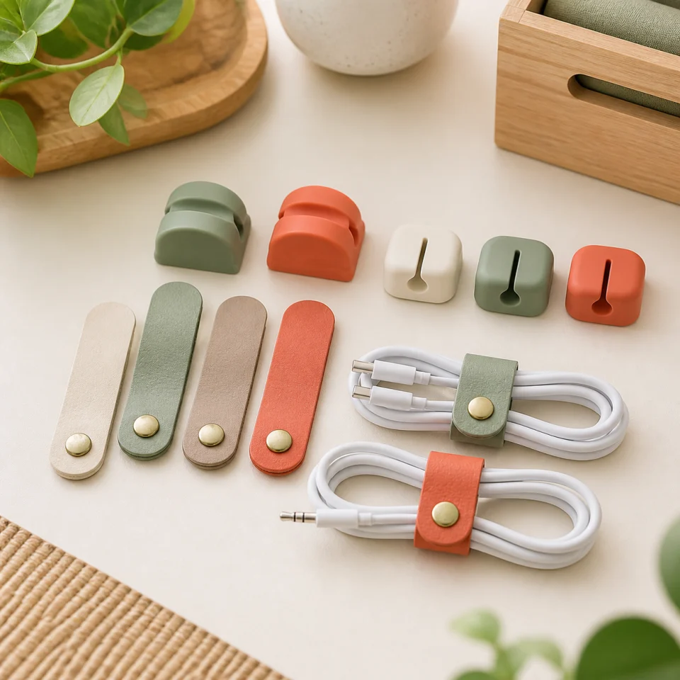 Desk cord organizer kit offered by Tech Tidy