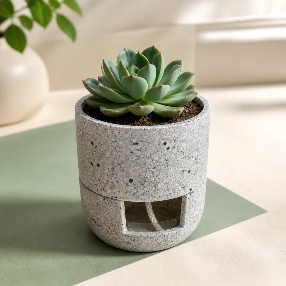 Recycled planter offered by Second Bloom